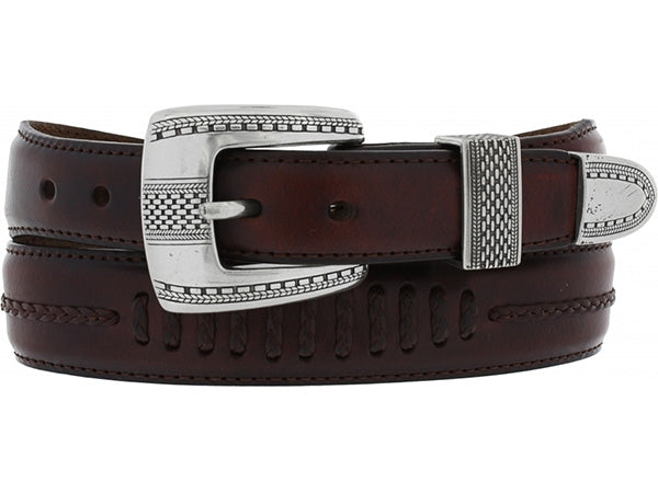 Salina Taper Leather Belt Brown