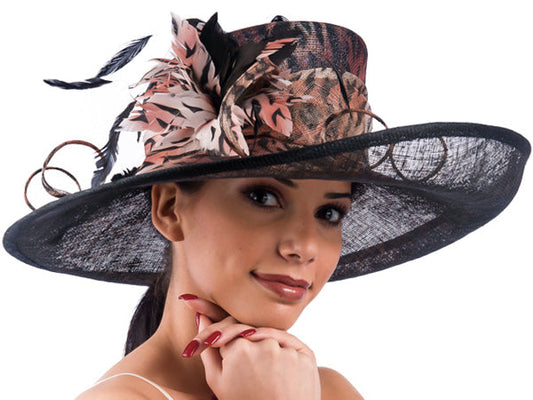 Katherine Wide Brim Sinamay Hat