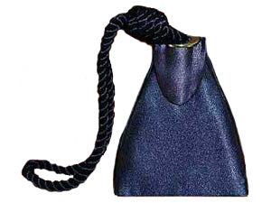 Black Evening Handbag with Rope Detail