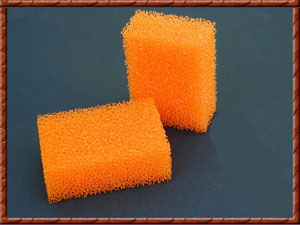 Orange Sponge for Hat Cleaning