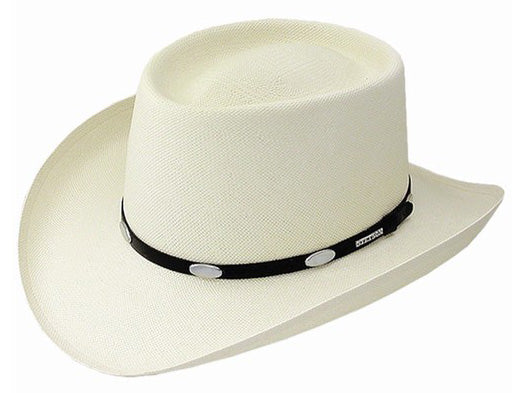 Stetson Royal Flush Shantung Straw Gambler Hat